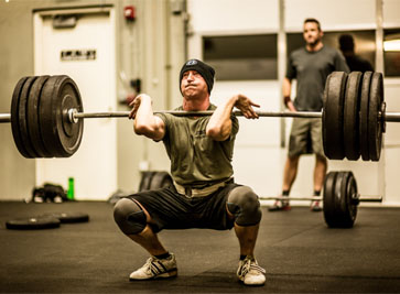 squat clean JJ WOD