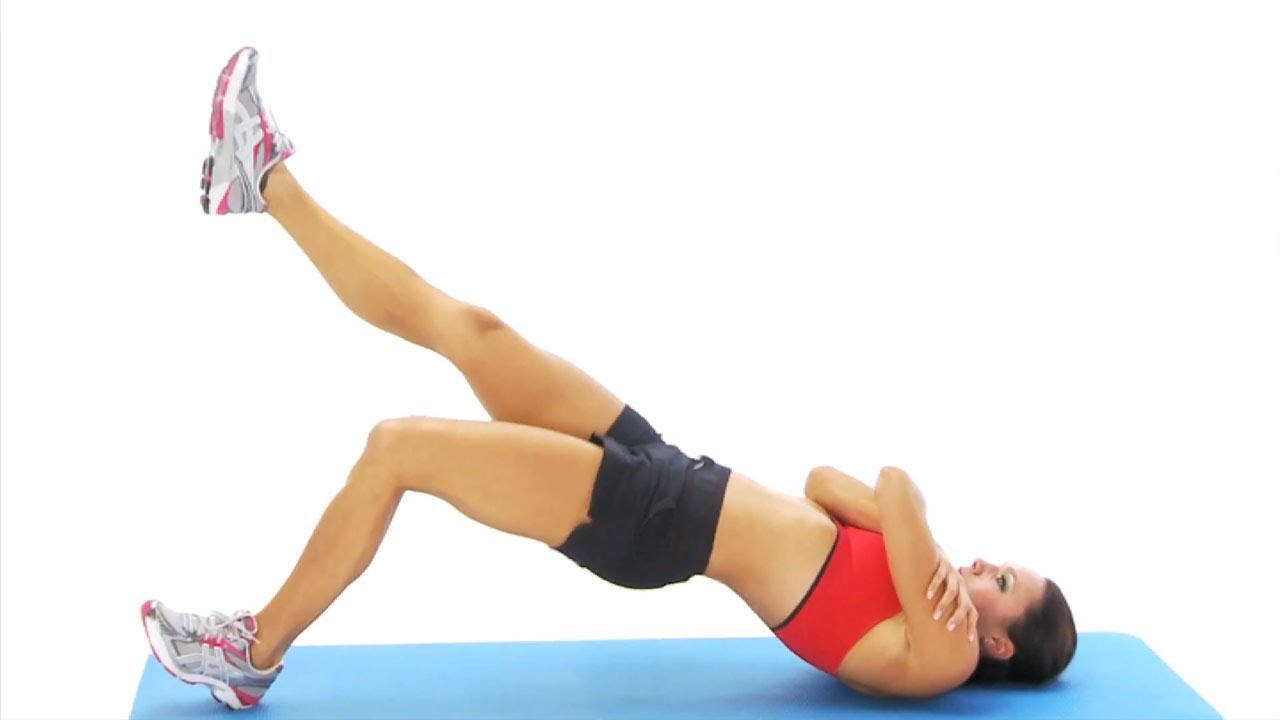 single leg glute bridge