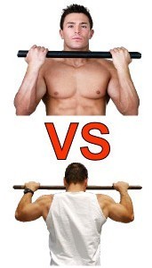 pullup vs chinup