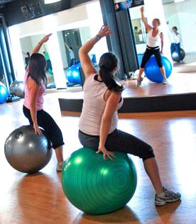 core muscle exercise ball