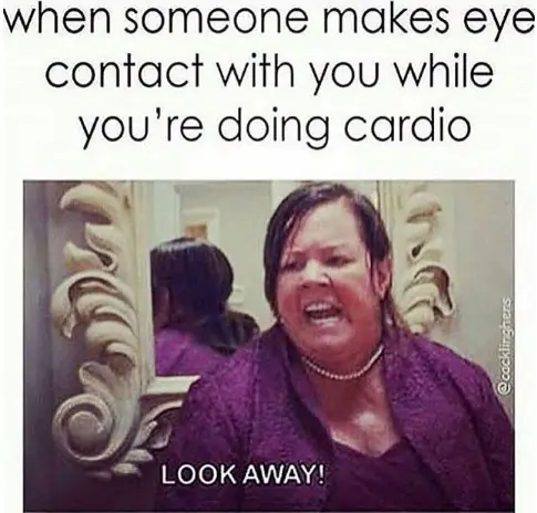 you are doing cardio
