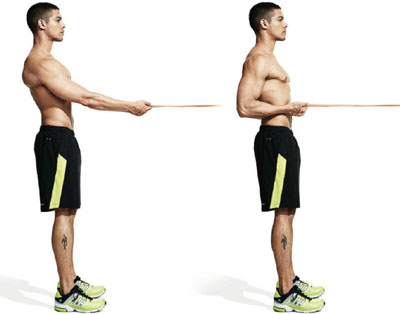 lat rowing exercise
