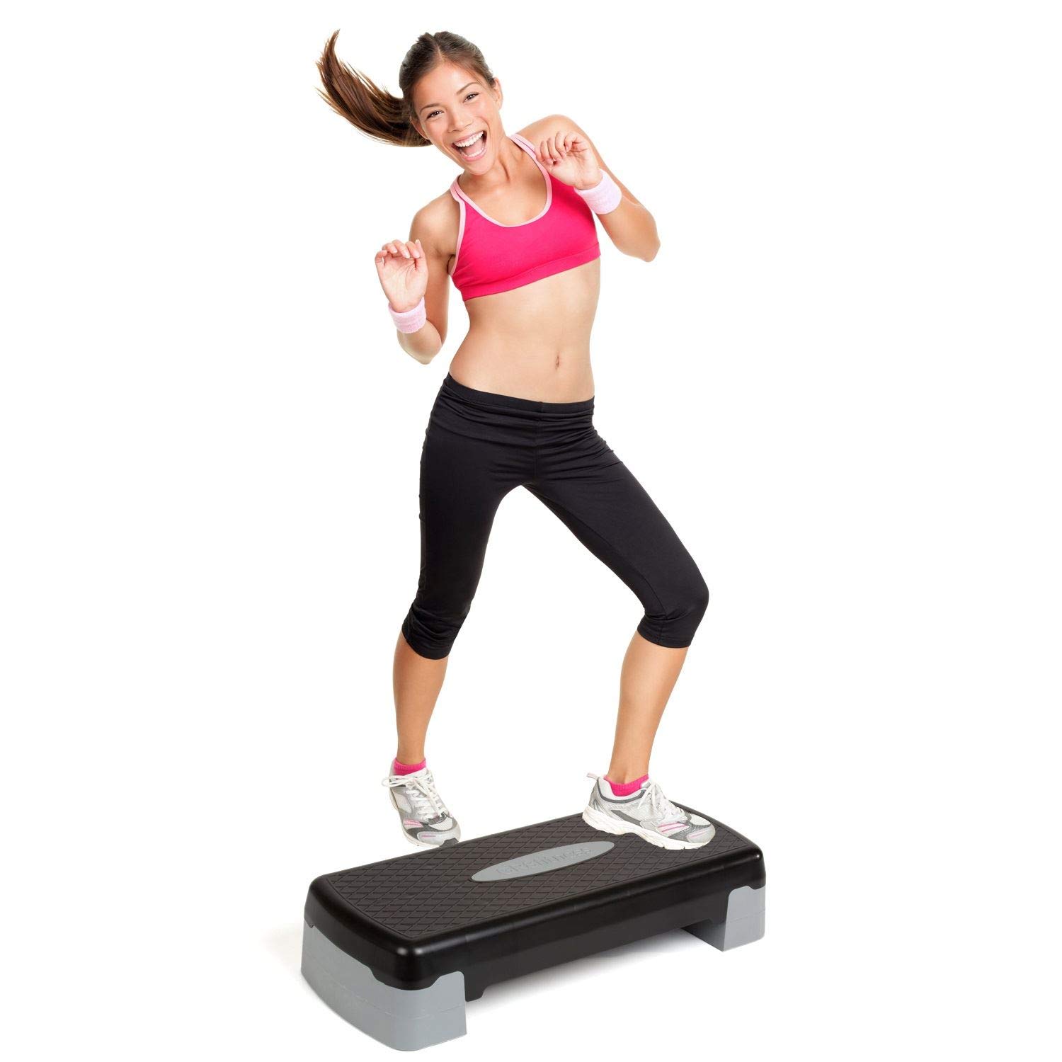 Fitness Step Box Stepper Adjustable 2 Levels Aerobic Ste More Flexible Advanced