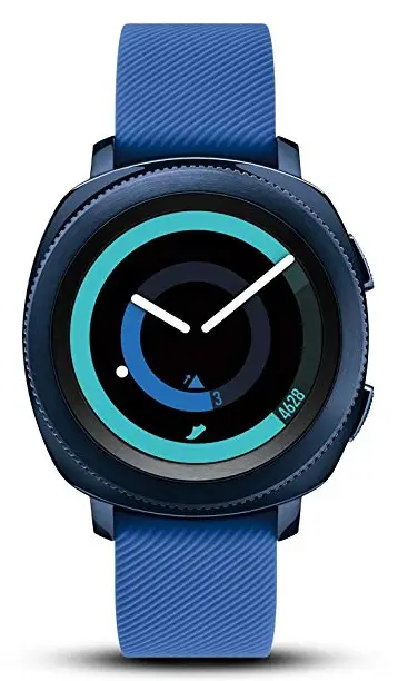 image of samsung gear sport smartwatch with heart rate monitor