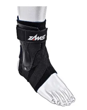 The Zamst brace protects against over and under pronation.