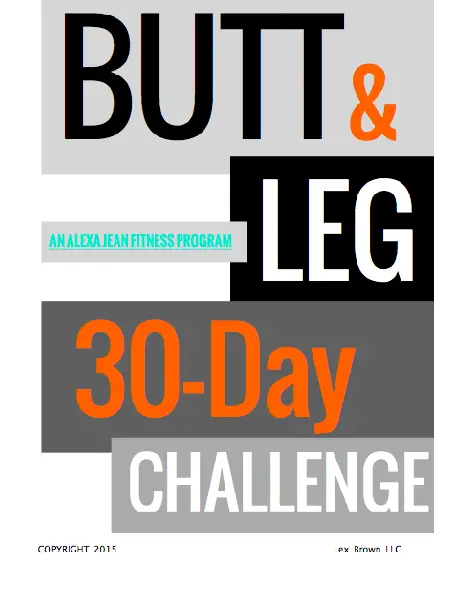 Butt & Leg Challenge