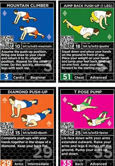 Stack 52 Bodyweight Exercise Cards