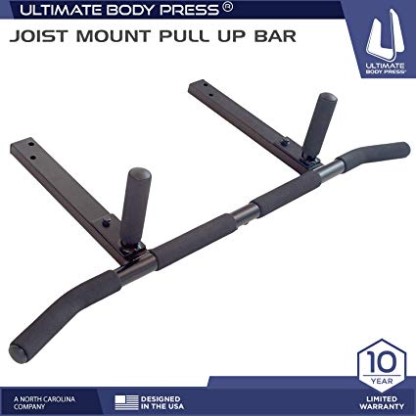 Ultimate Body Press Wall Mounted Pull Up Bar Garage Gym Builder