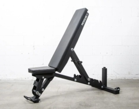 The Rogue Adjustable Bench 2.0 offers up to 80 degrees incline.