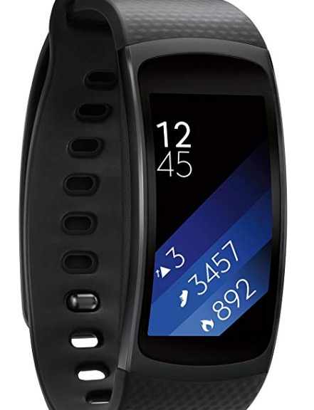 The Samsung Gear Fit 2 fitness watch comes in four colors.