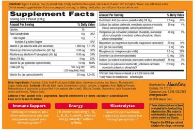 Emergen-C Nutritional Facts