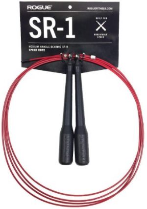 The Rogue SR-1 Bearing jump rope has a tapered handle.