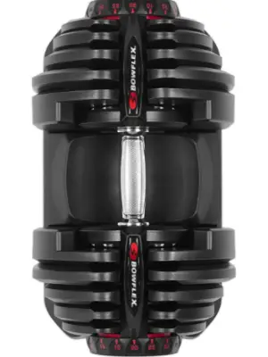 The Bowflex Selecttech 1090 dumbbells adjust in 5 pound increments.