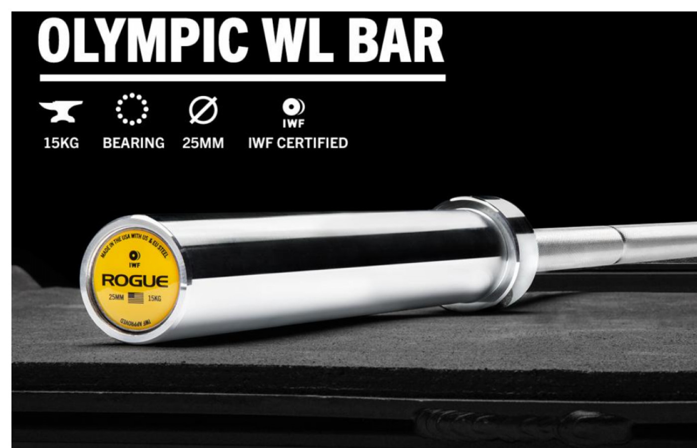 Rogue 25MM IWF Olympic Weightlifting Bar