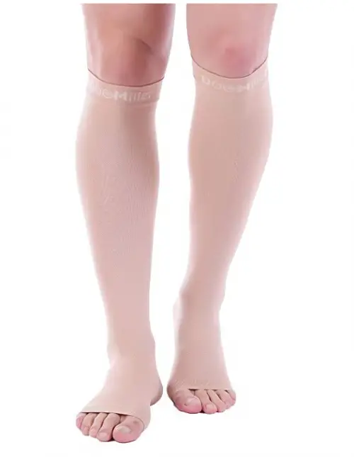 Doc Miller Premium Open Toe Compression Socks