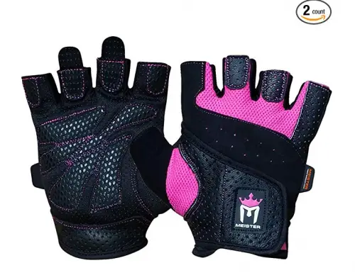 Meister Women's Fit Grip Weight Lifting Gloves