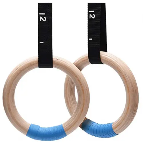 PACEARTH Wood Gymnastics Rings