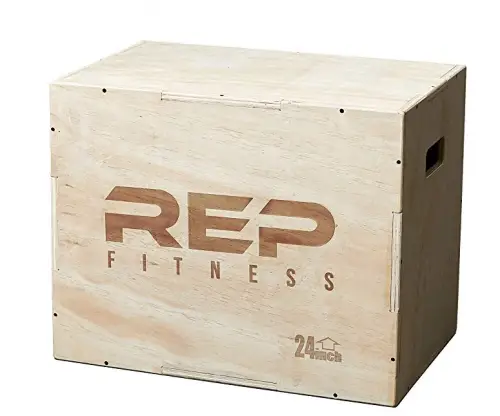 REP FITNESS 3 in 1 Wood Plyometric Box