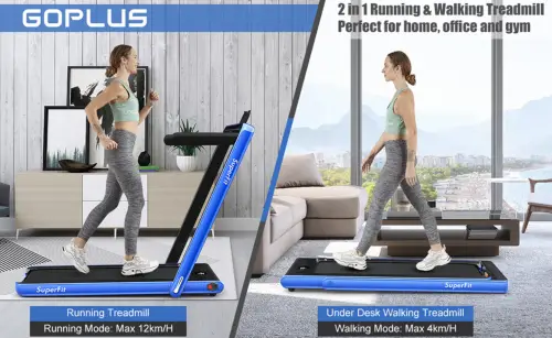 Goplus 2 in 1 Folding Treadmill specs