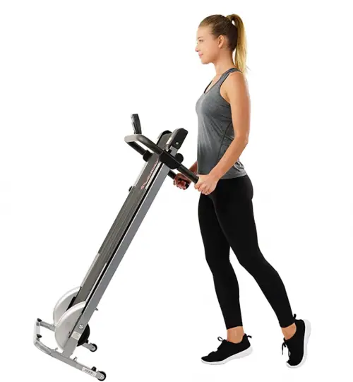 Sunny Health & Fitness SF-T1407M Manual Walking Treadmill Folded