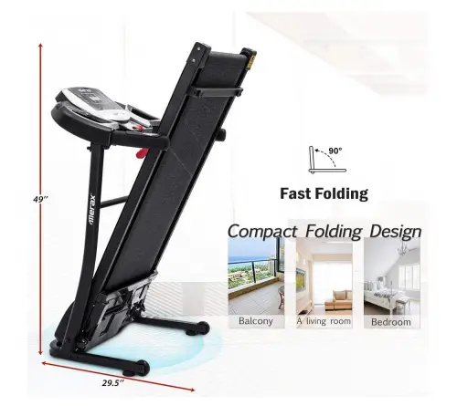 Merax Electric Folding Treadmill detail