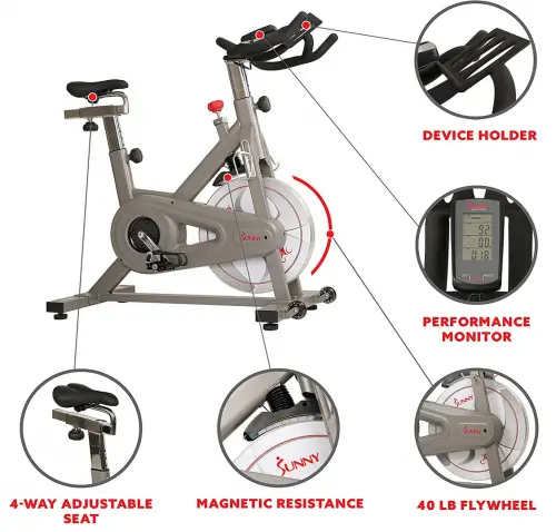 Sunny Indoor Exercise Cycle specs