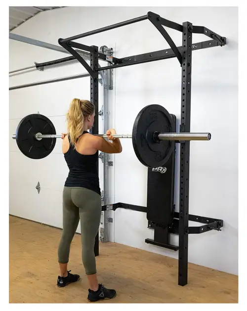 Murphy Rack Fold Up Wall Mounted Folding Squat Rack 2