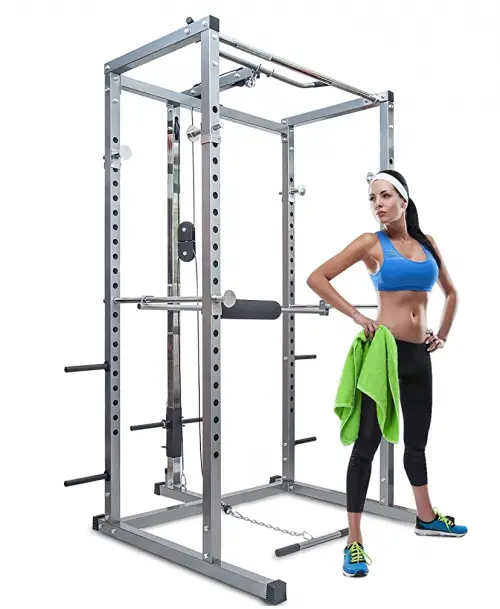 Merax Athletics Fitness Power Rack Olympic Squat Cage Home Gym