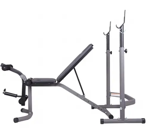 Body Champ Olympic Weight Bench with Leg Extension Curl Lift Developer Attachment