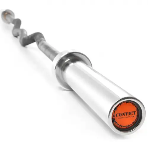 XMark Convict 6' Rackable Olympic Curl Bar with Chrome Sleeves