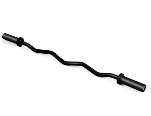 GYMAX Olympic EZ Curl Bar