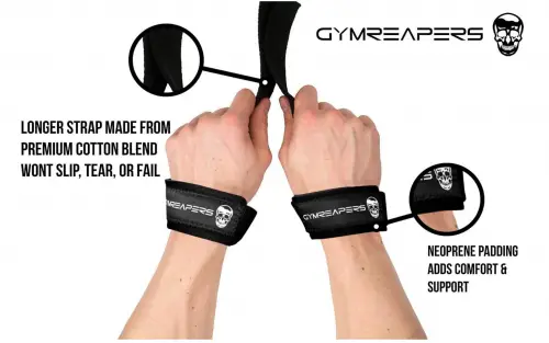 Gymreapers Lifting Wrist Straps for Weightlifting