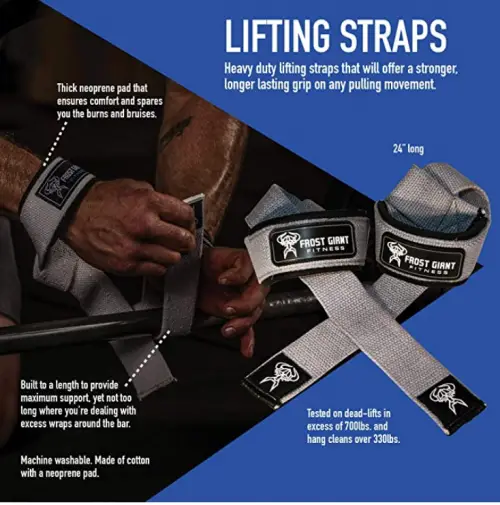 Frost Giant Fitness Lifting Wrist Straps