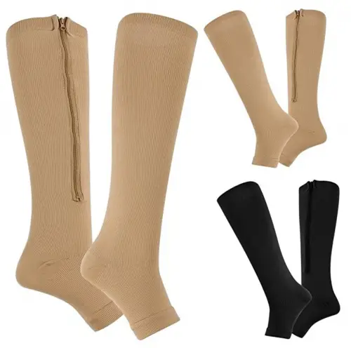 Sirosky Zipper Graduated Compression Support Socks