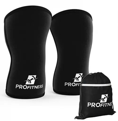 ProFitness 7MM Knee Sleeve Squat Support and Compression for Powerlifting