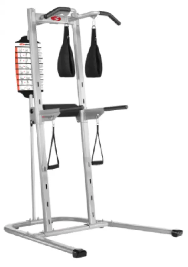 The Bowflex Body Tower gives you about 20 different strength exercises.