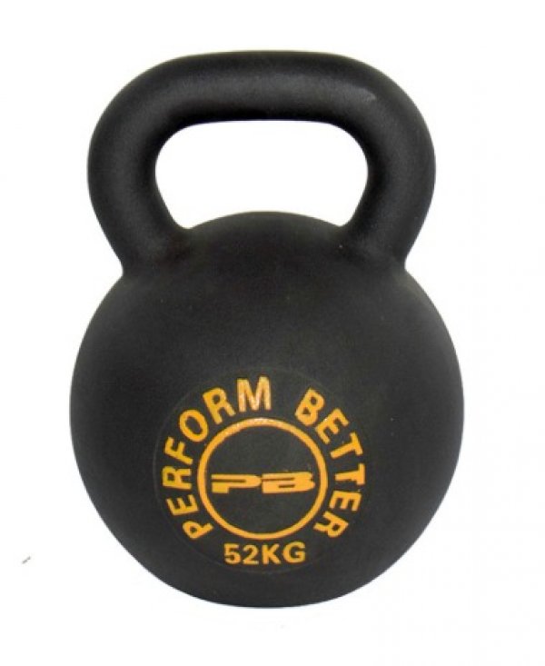 The Perform Better First Place Kettlebell is a single piece of iron.