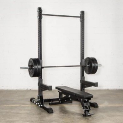 The Rogue SM-2 squat stand features 93 inch uprights.