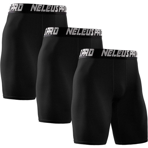 image of Neleus Compression Shorts 3 pack